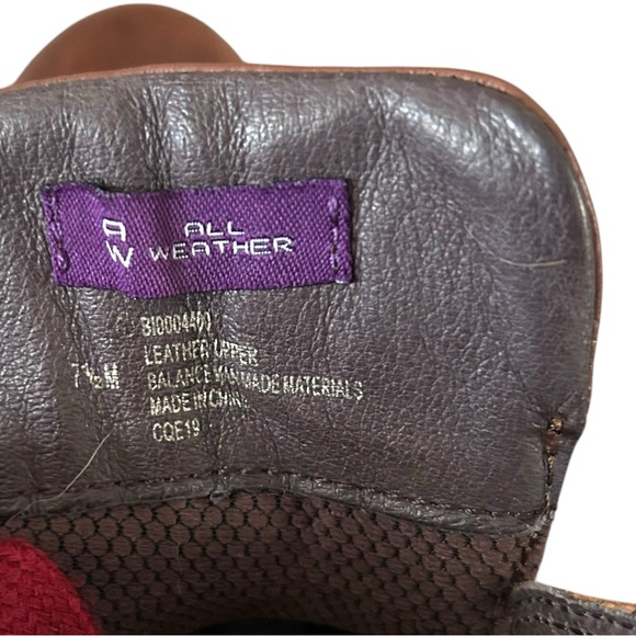 Bionica Women Dalton Red Lace Up Brown Leather Waterproof Hiking Boots Size 7.5 - Picture 7 of 10